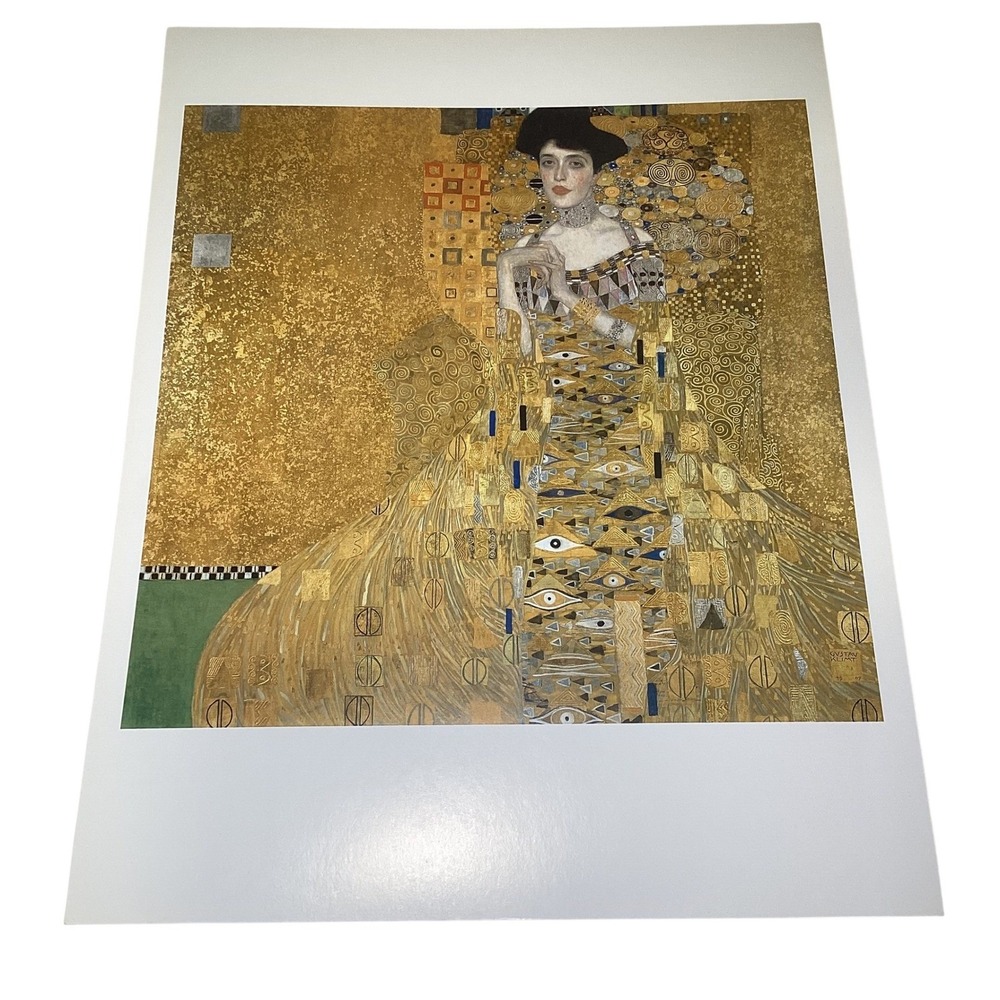 Gustav Klimt Portrait of Adele Bloch-Bauer I Taschen Art Print 10x13 Gold